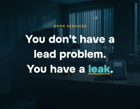 You don’t have a lead problem. You have a leak.